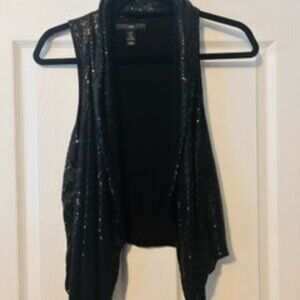 H&M Black Sequin Vest